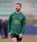 Springbok fullback Willie le Roux during South Africa training session ahead of their 2023 Rugby World Cup final against New Zealand.