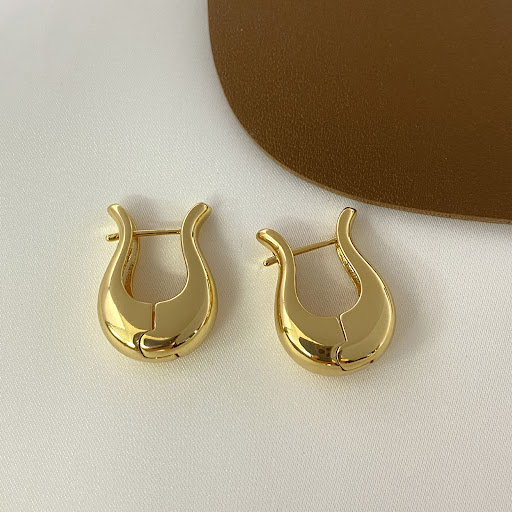 Title 3, Real Gold Plating Fashion Geometric Earrings – ...