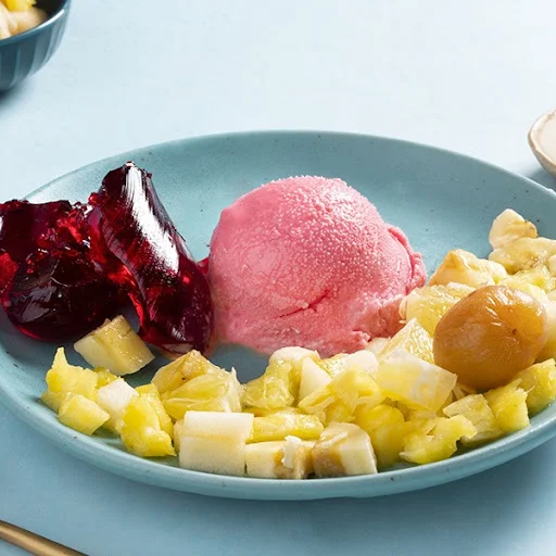 Fruit Salad With Jelly And Icecream