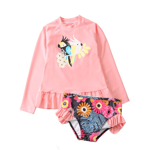 Title 3, Girls two-piece swimsuit with sun protection, ...