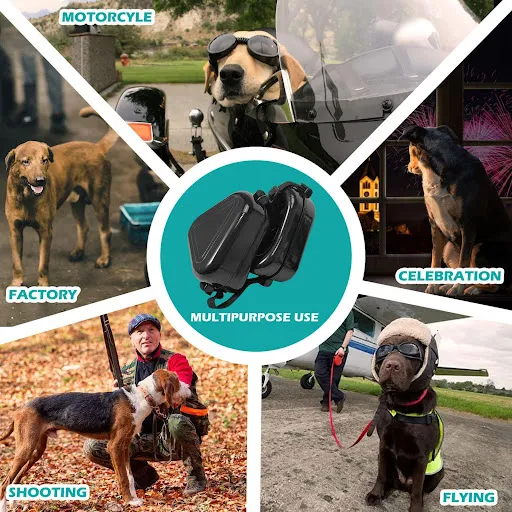 Pet Earmuffs,Noise Reduction Hearing Protection For Dogs ,Anti-noise Ear Protection Multifunctional Dog Supplies Cover N