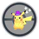 Imagen de Pikachu con gorrito de Año Nuevo: con ícono variocolor