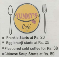 Yummy's Cafe menu 1