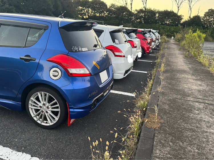 スイフトスポーツの茨城県初上陸・千人画廊・サーキットの狼ミュージアムに関するカスタム事例の投稿画像14枚目