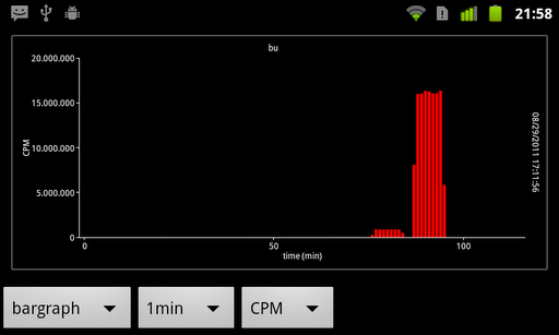 Screenshot Radioactivity Counter