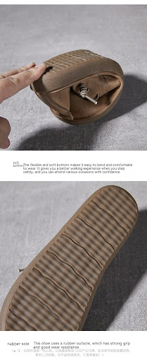 Title 15, Retro Mori Style Flat Bottom Slip-on Low-cut Wo...