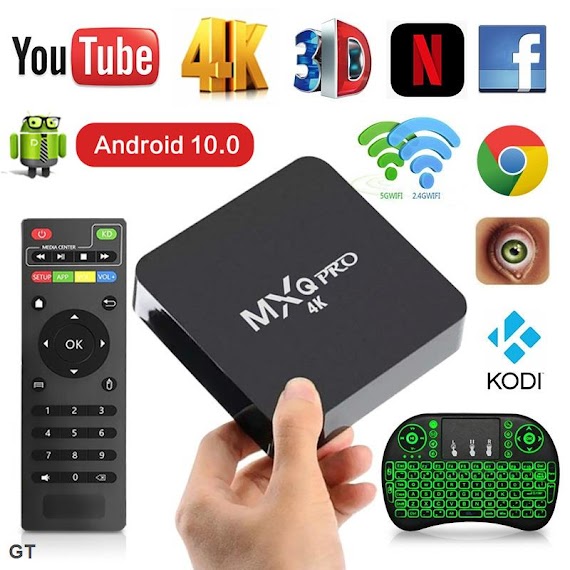 Đầu Tv Box Mxq Pro 5G 4K Android Ultra Hd Android 11.1 Kèm Phụ Kiện