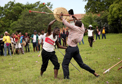 IN PICTURES  Pride and power as Zulu men show off stick fighting