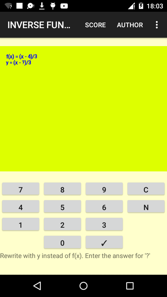 INVERSE FUNCTIONS Screen 1