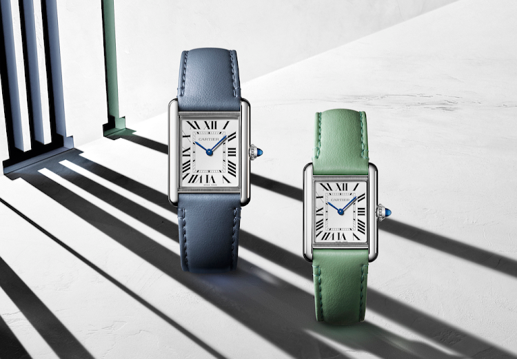 Cartier Tank Must SolarBeat Colored Bracelets.