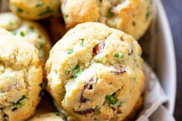 Bacon Chive Paleo Biscuits
