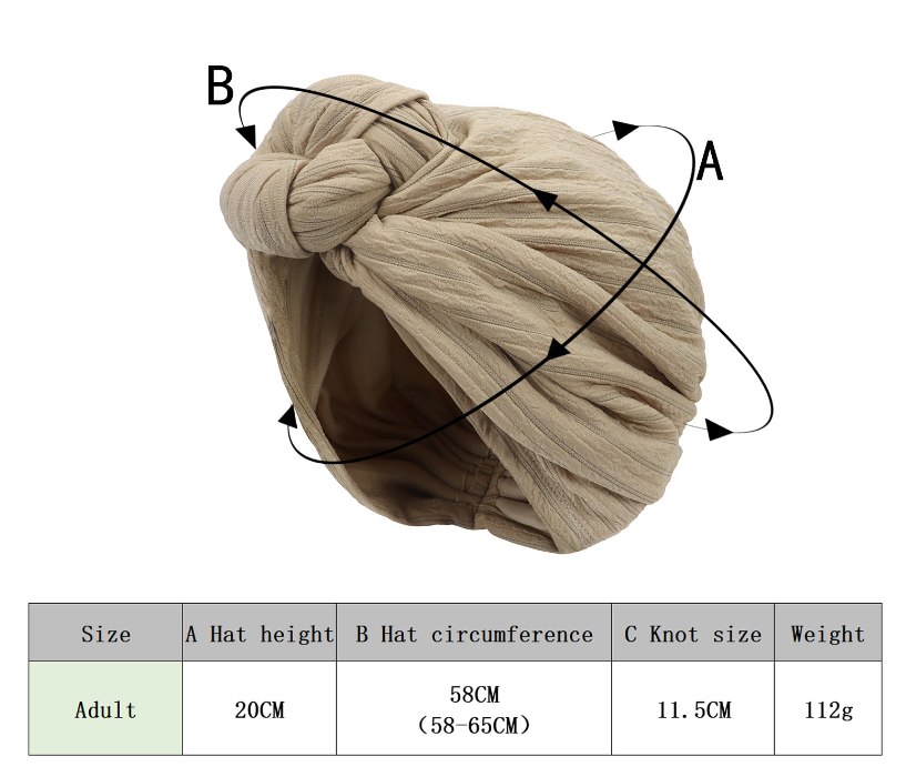 Title 1, Chapeau à bout croisé noué pour femmes, mode eu...