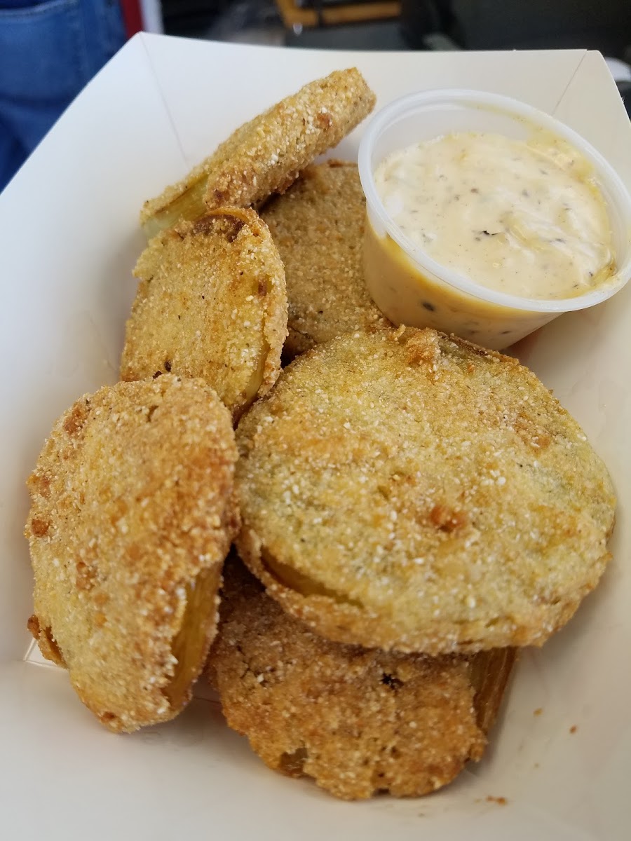 Fried Green Tomatoes with Bacon Remoulade