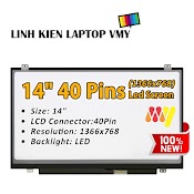 Màn Hình Laptop Hp 14 - R010Tu 14 - R041Tu 14 - R066Tu . Lcd 14" Mỏng 40 Pin Hd New 100%