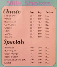 Arctic Shakes menu 2