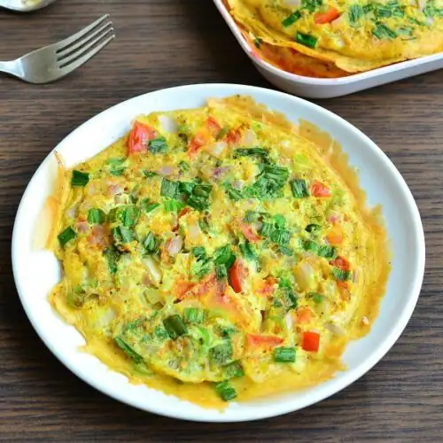 Mixed Veg Bread Egg Omelette