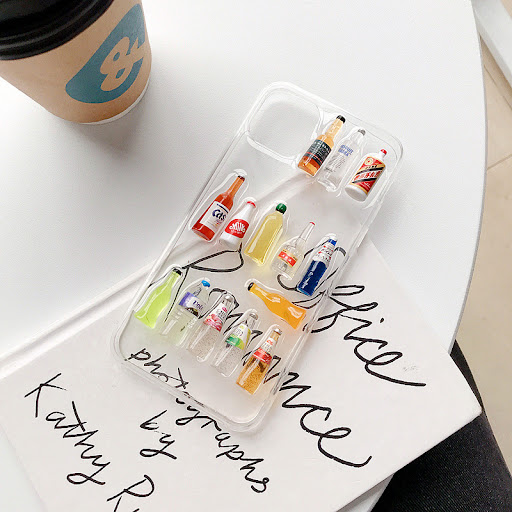 Title 8, Transparent mobile phone case with three-dimens...