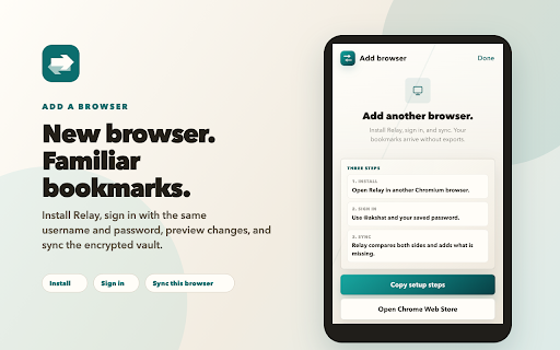 Relay – Private Bookmark Sync screenshot 5
