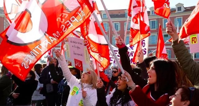 Marches took place in cities across France, including the southern city of Nice