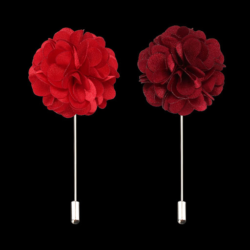 Title 2, Mens Fashion Suit Accessories Floral Brooch Ad...