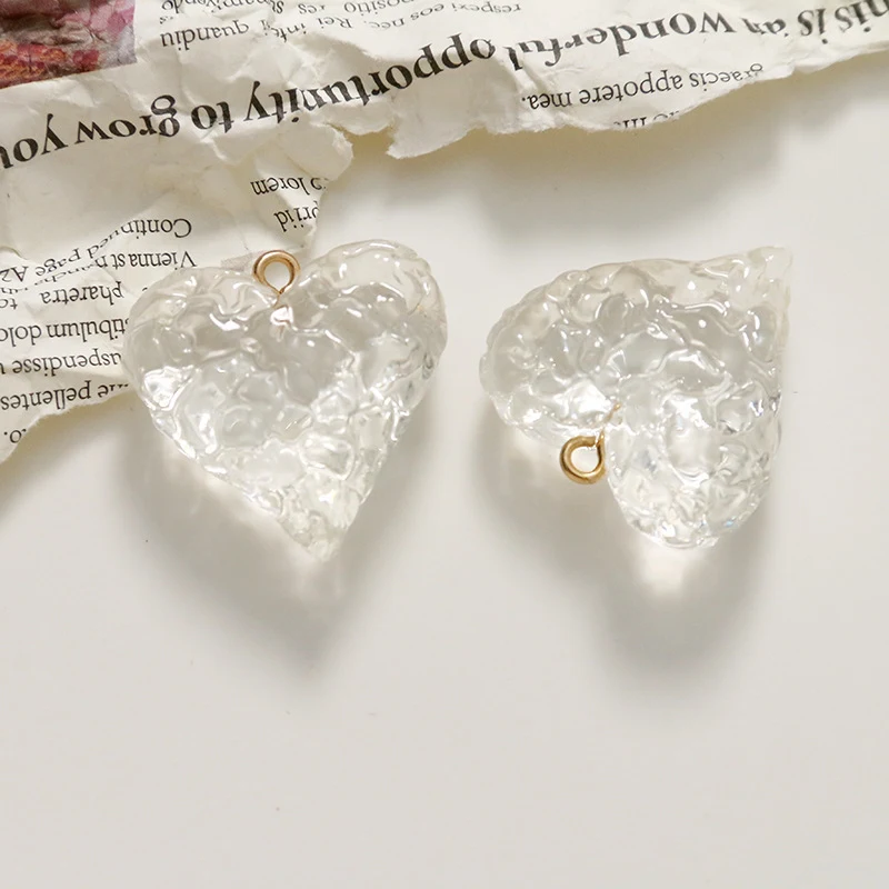 Pendientes DIY para mujer con textura de hielo y accesorios de resina colgantes Crea joyas únicas y elegantes fácilmente.