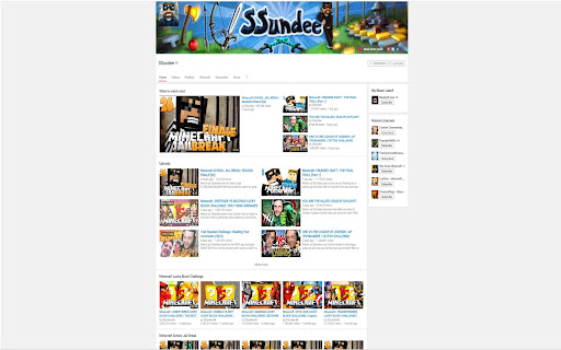 SSundee Channel Search Extension