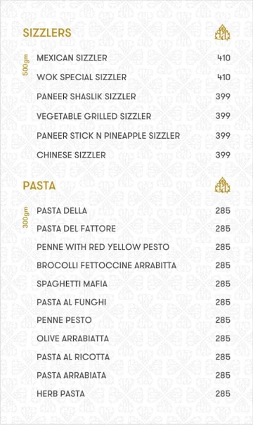 Prime Dine Restaurant menu 