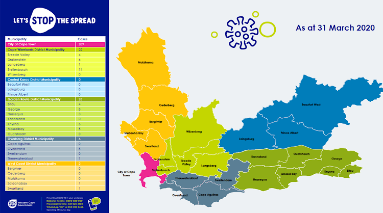 The Garden Route has 26 Covid-19 cases, the neighbouring Central Karoo none.