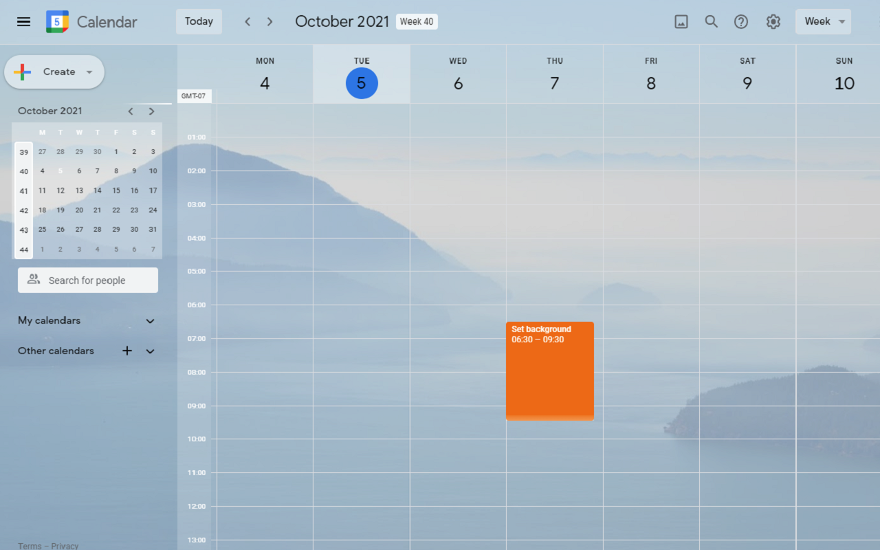 Custom Calendar Background Preview image 1