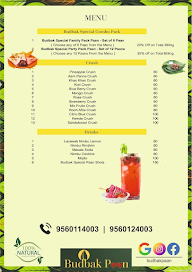 Budbak Paan menu 3