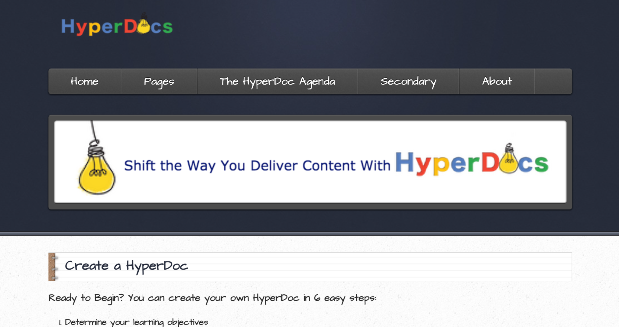 how to create a HyperDoc