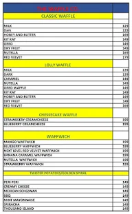 The Waffle Co. menu 3