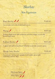 Jewel of Nizam - The Golkonda Hotel menu 1