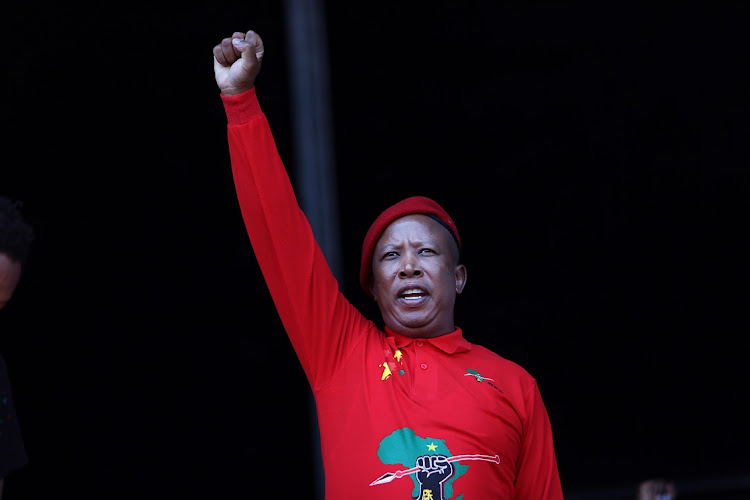 The red berets, led by Julius Malema, made a final push to increase the party's electoral support ahead of Monday’s local government elections.