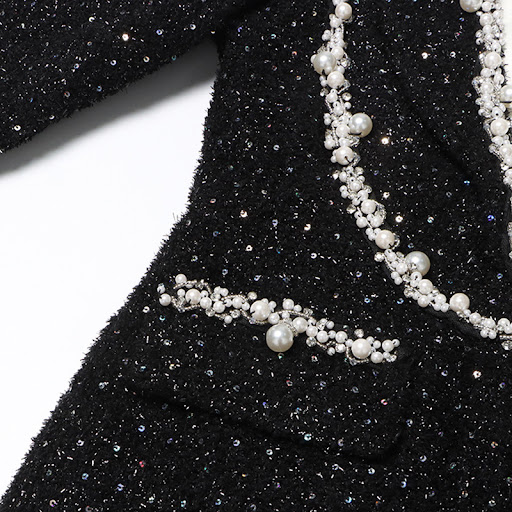 Title 10, Ladies Fashion New Sequins Contrasting-color Dress