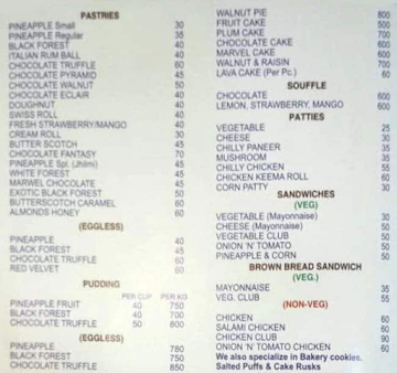 N'pauls menu 