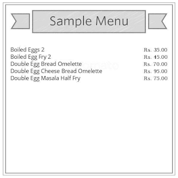 Eggs Lover menu 