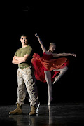 Román Baca  with  dancer Lara Tant.  