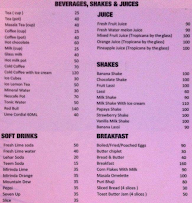 Hotel Angel's Ark menu 8