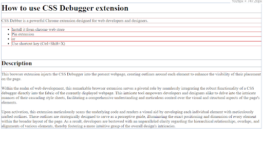 CSS Debugger