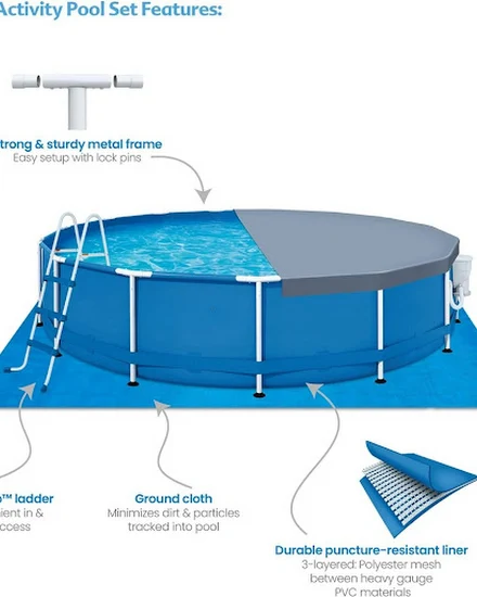 Pools Swimming Outdoor Garden Pool for the Whole 15' x 36... - 2