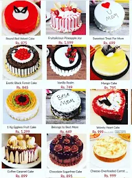 Cakesongo.com menu 1