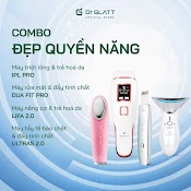 Set Máy Dưỡng Da Đa Năng Máy Triệt Lông Mini Đa Năng, Máy Rửa Mặt, Máy Đẩy Tinh Chất, Máy Massage Mặt Nâng Cơ Dr Glatt