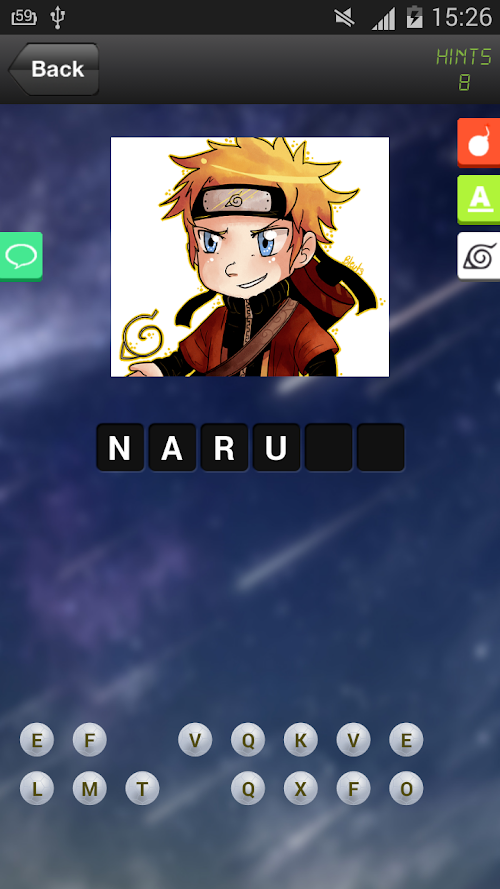 Android application Anime Manga Quiz for Otaku screenshort