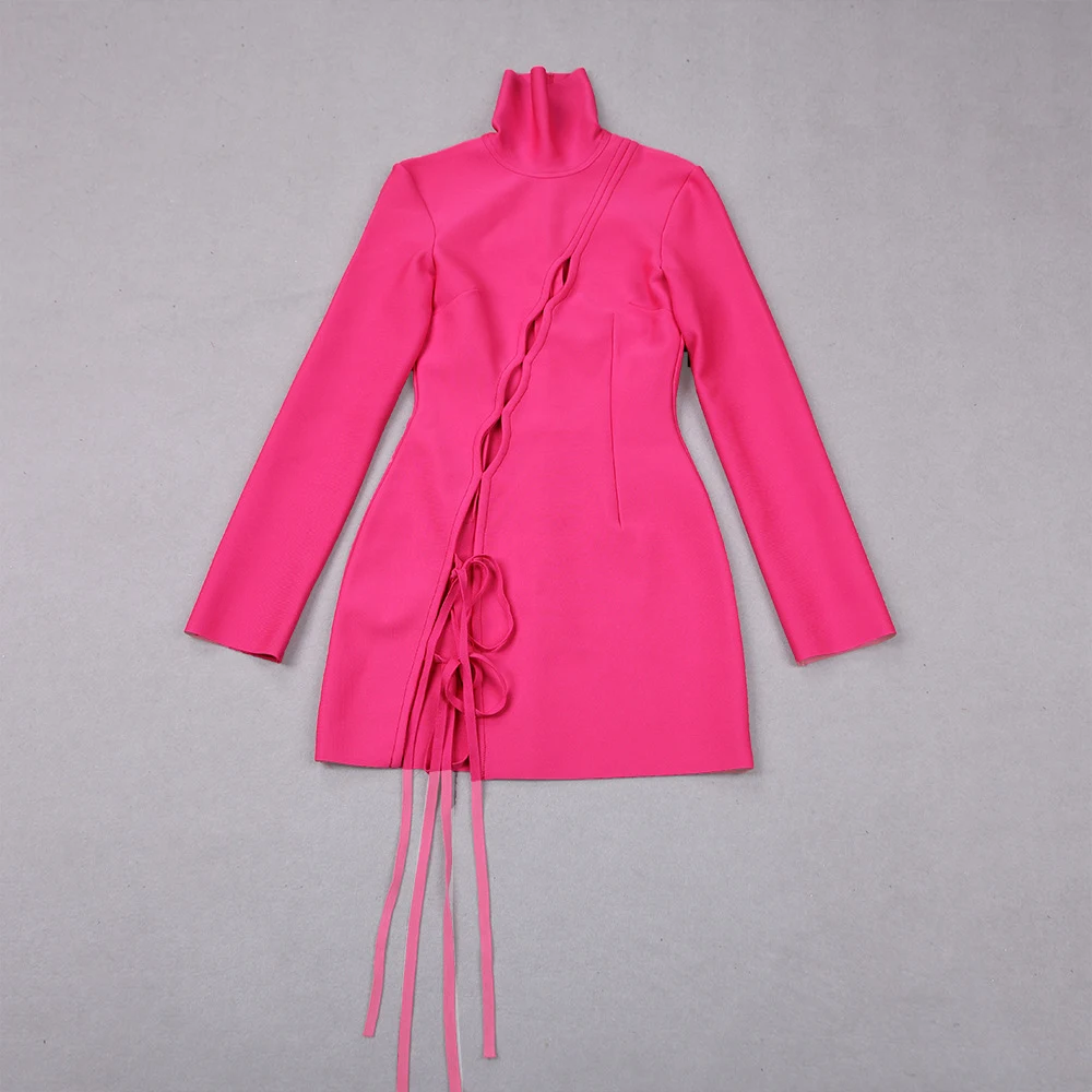 Robe fille col écharpe manches longues. Parfaite pour l'automne et l'hiver. Confortable et élégante, idéale pour toutes les occasions.