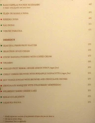 Oasis, Radisson Blu menu 1