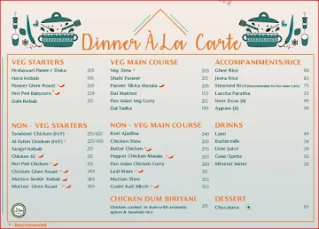 The Breakfast & Dinner Club menu 