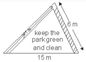 Area of triangle by heron's formula