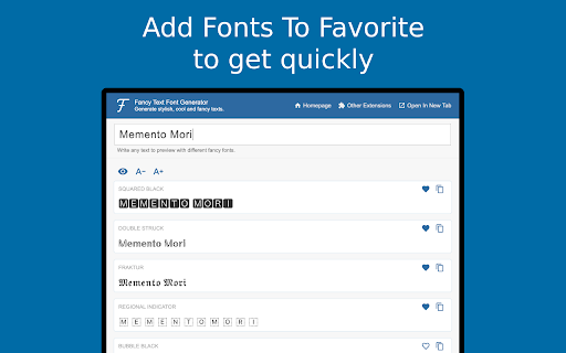 Fancy Text Font Generator