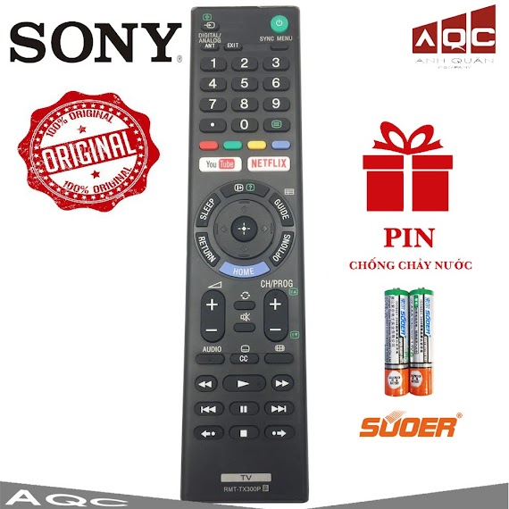 Remote Điều Khiển Tivi Sony Smart Hàng Sony Hãng Rmt - Tx300P - Loại Đẹp